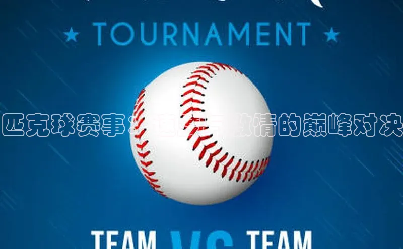 匹克球赛事：速度与激情的巅峰对决